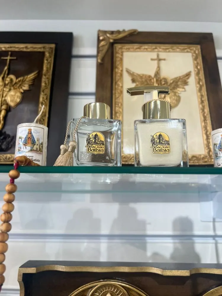 Fragrância inspirada em São João Batista chega à loja de souvenirs da Matriz