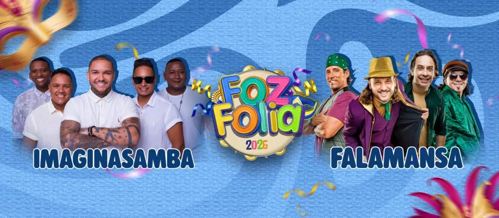 Com Falamansa, Imaginasamba e artistas locais, FozFolia anima o carnaval