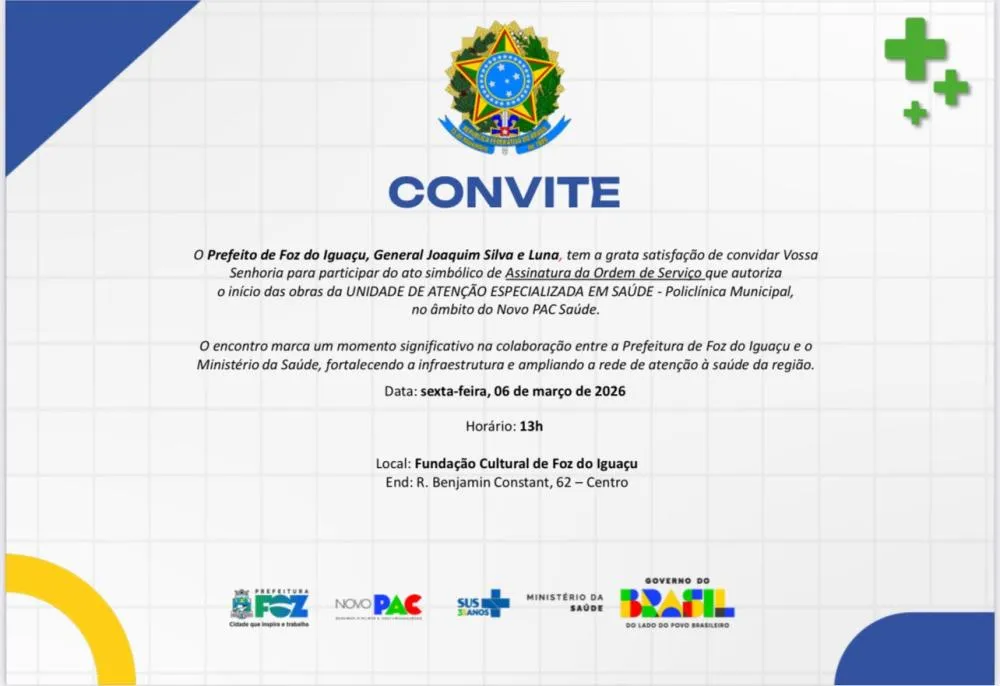 Foz terá policlinica na região no Morumbi
