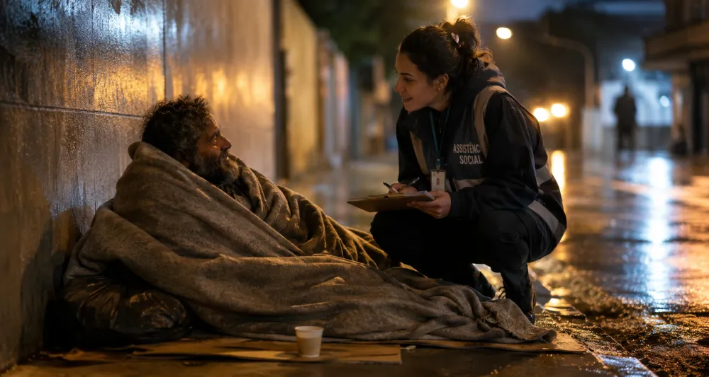 Secretaria Municipal de Assistência Social reforça atendimento à população em situação de rua durante o inverno
