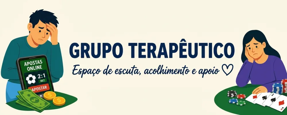 Saúde Mental cria grupo terapêutico para pessoas com problemas relacionados às apostas on-line