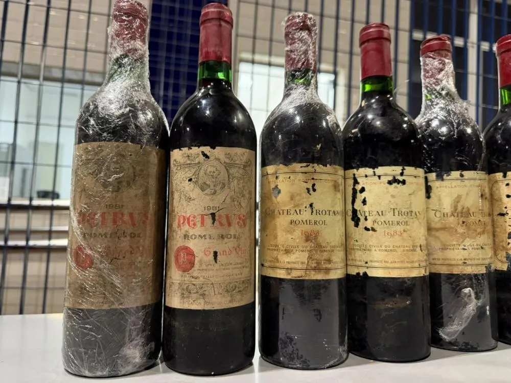 Receita Federal apreende vinhos raros avaliados em aproximadamente R$ 500 mil