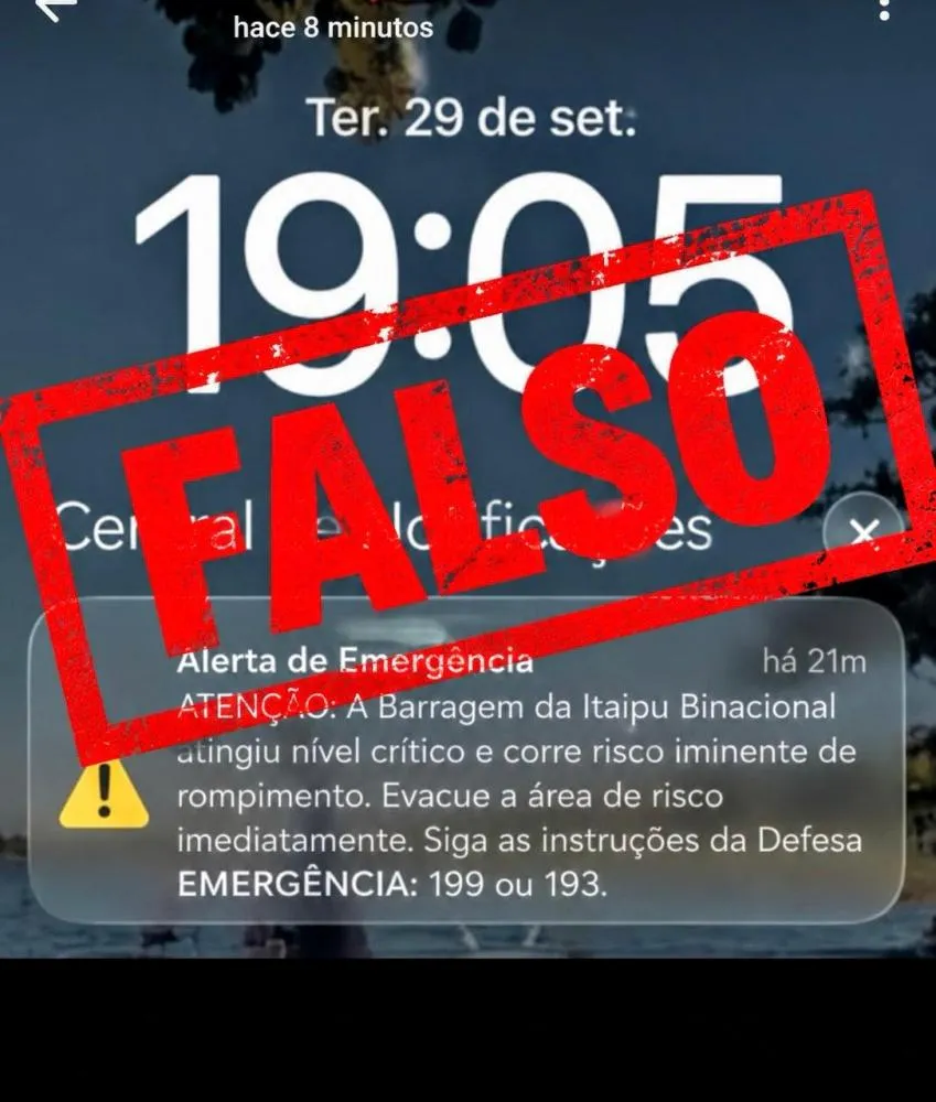 Itaipu emite comunicado oficial sobre fake news 