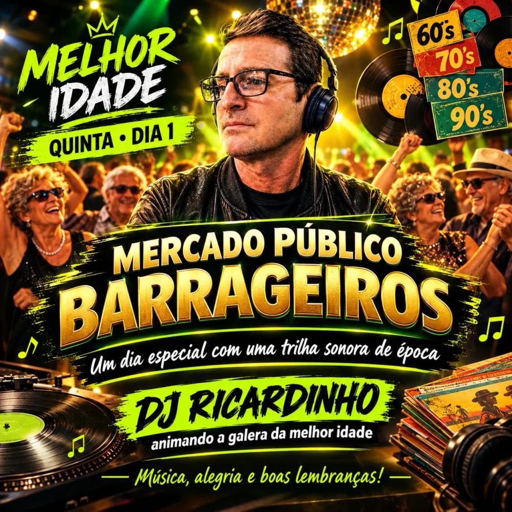 Mercado Público Barrageiro prepara programação especial para celebrar o Dia da Pessoa Idosa