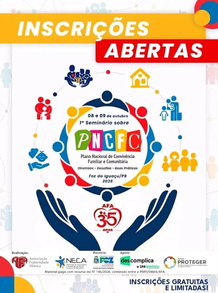 AFA promove seminário que vai discutir proteção da criança e adolescente em Foz