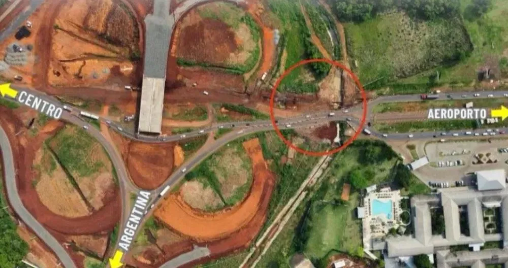 Perimetral Leste de Foz do Iguaçu terá detonação de rochas nesta quarta-feira