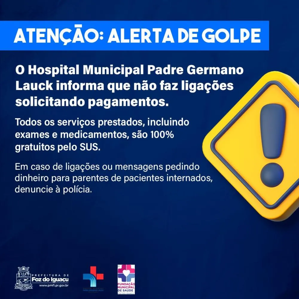 Prefeitura alerta população e afirma que Hospital Municipal não cobra serviços