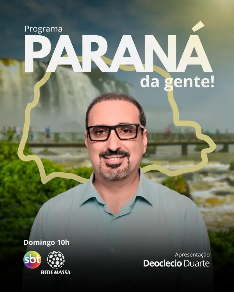 Rede Massa estreia novo programa sob comando de Deoclecio Duarte