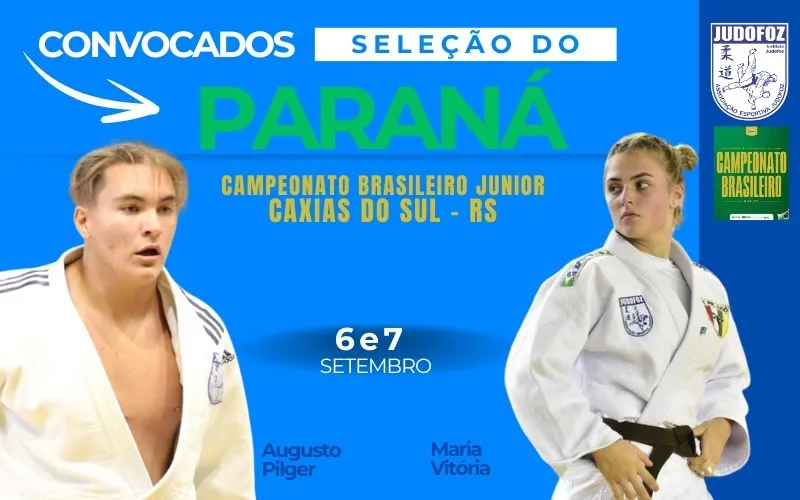 Atletas do Judofoz são convocados para Seleção Paranaense