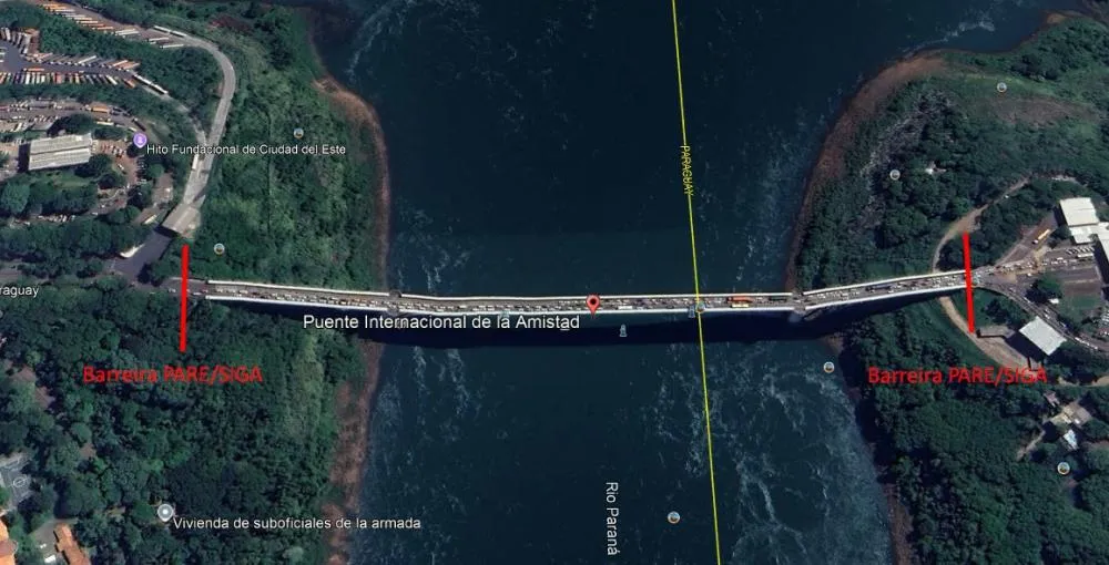 EPR Iguaçu programa interdições para execução de reparos na Ponte da Amizade