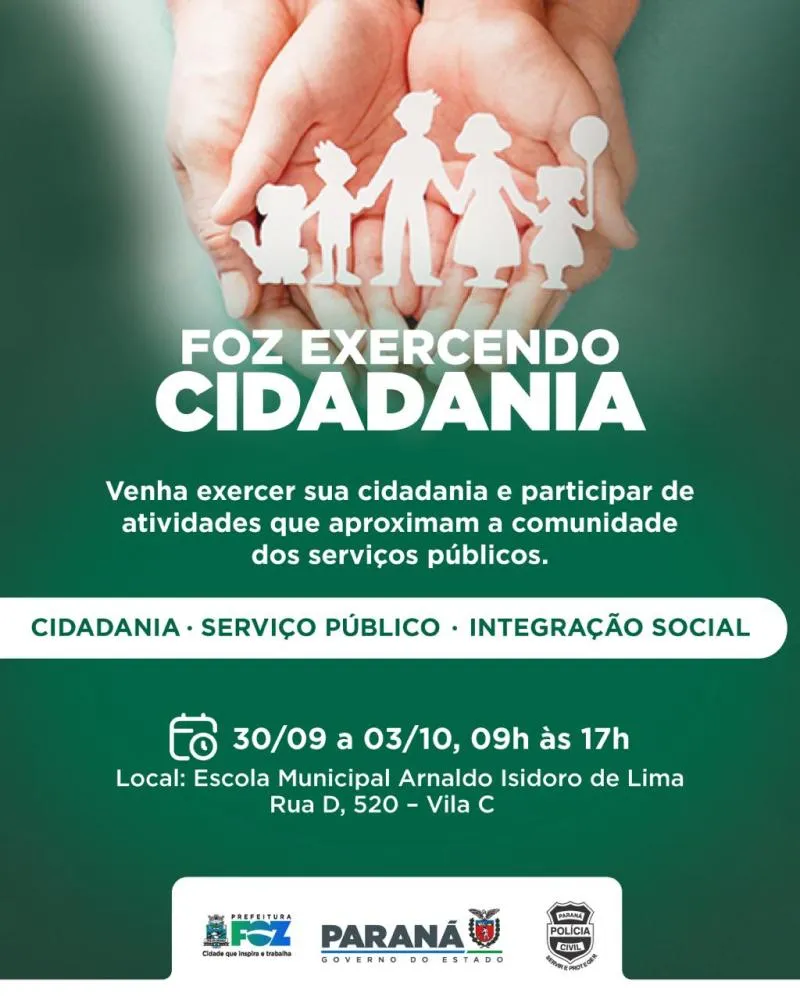 Ação social da Prefeitura de Foz do Iguaçu leva saúde, cultura e benefícios sociais à Vila C